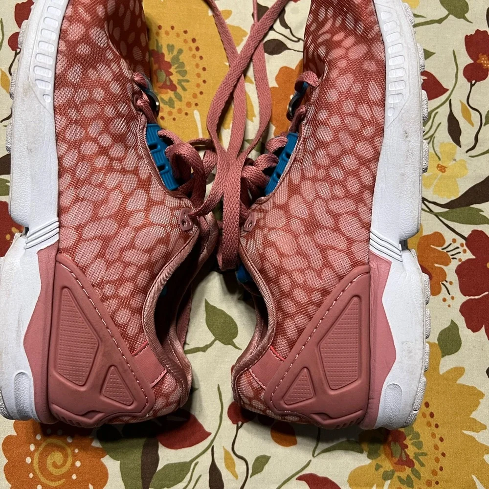 Adidas ZX Flux Decon (Ash Pink/Bold Aqua/White) Women's Shoes B34030 Size 8.5.‎